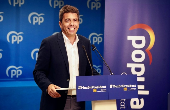 Carlos Mazón se presenta para presidir el PP en la Comunidad Valenciana