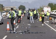 Mor un ciclista en xocar amb un cotxe a Vila Joiosa ciclista