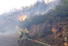 Rodríguez destaca la coordinació en l’extinció de l’incendi de Gàtova Gátova