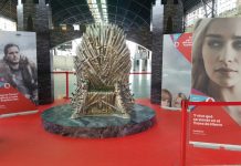 El «Trono de hierro» llega a la Estación del Norte Estación