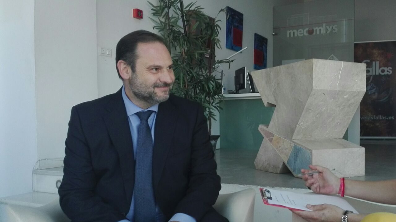 El exministro José Luis Ábalos en una entrevista en 7teleValencia