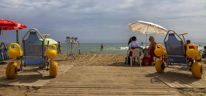 Baño adaptado en playas valencianas
