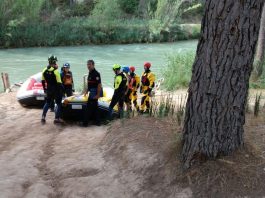 Rescate en el río Cabriel