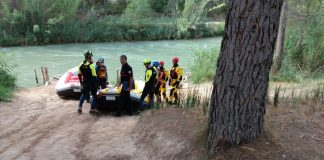 Rescate en el río Cabriel