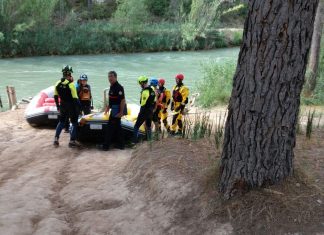 Rescate en el río Cabriel
