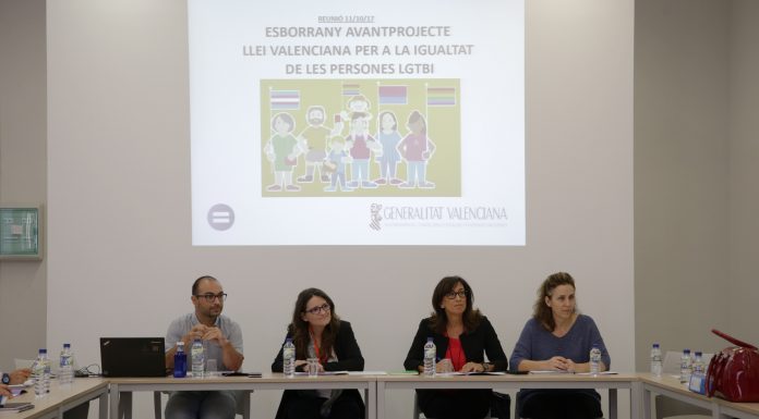 Oltra destaca que la futura llei LGTBI ‘atorgarà nous drets sense llevar-li’ls a ningú’ LGTBI