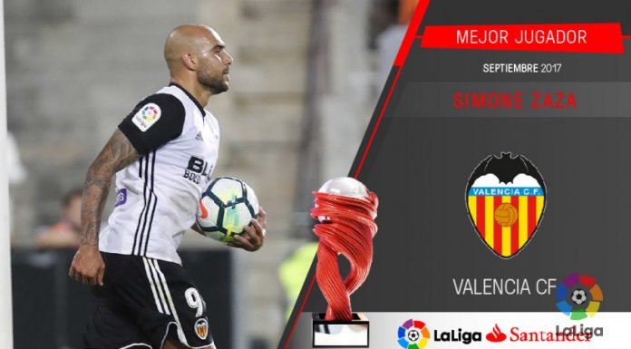 Simone Zaza, Millor Jugador de LaLiga en setembre mejor jugador