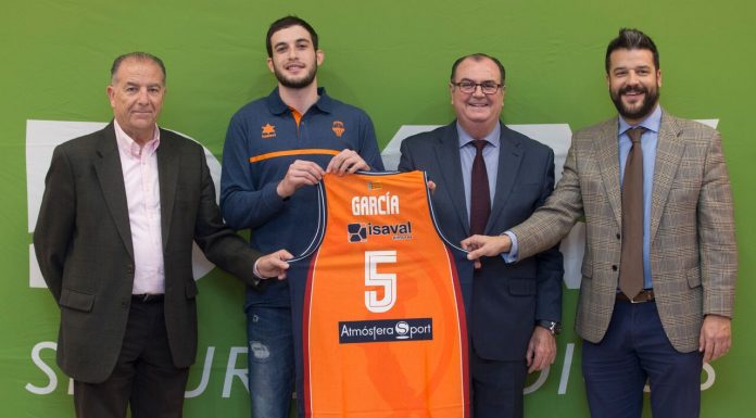 Sergi García, presentat com a nou jugador de València Basket sergi