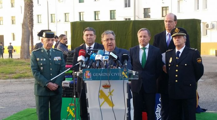 Zoido anuncia la confiscació de 520 quilos de cocaïna a València Zoido