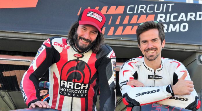 El actor Keanu Reeves en El Carmen y Circuito de Cheste
