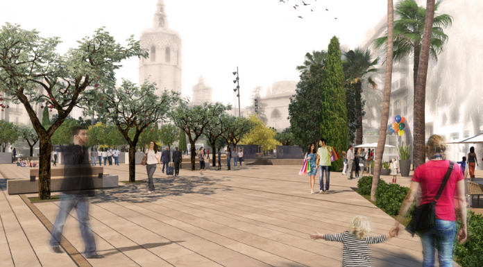 La Plaça de la Reina de València serà més verda i per als vianants Reina