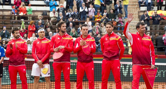 Éxito del equipo español de la Copa Davis en la plaza de Toros de Valencia