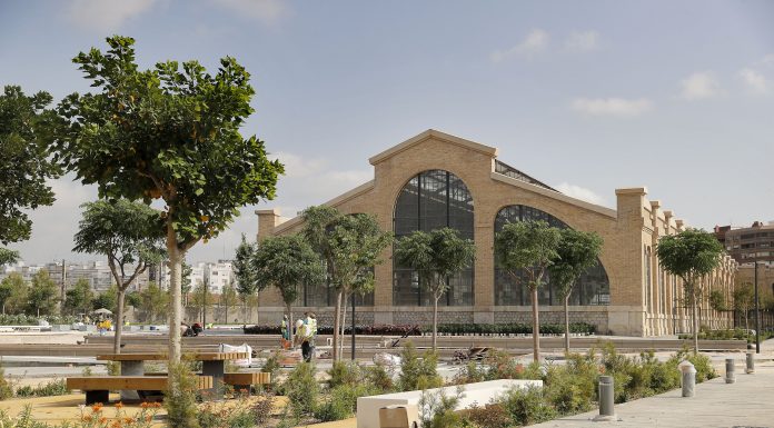 El 98% del Parque Central estará acabado antes de finalizar el mes de julio Así será el nuevo polideportivo del Parc Central de Valencia