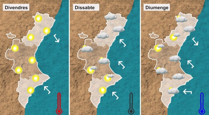 El poniente dispara los termómetros