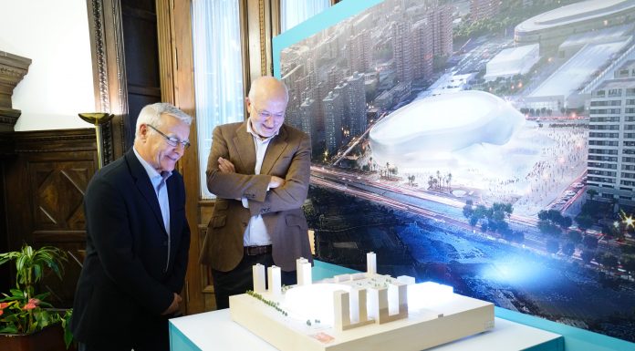 Joan Ribó i Juan Roig valoren els beneficis de l’Arena per a València Arena