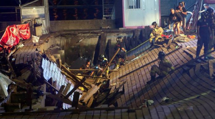300 ferits a Vigo després de desplomar-se la plataforma del passeig marítim derrumbe