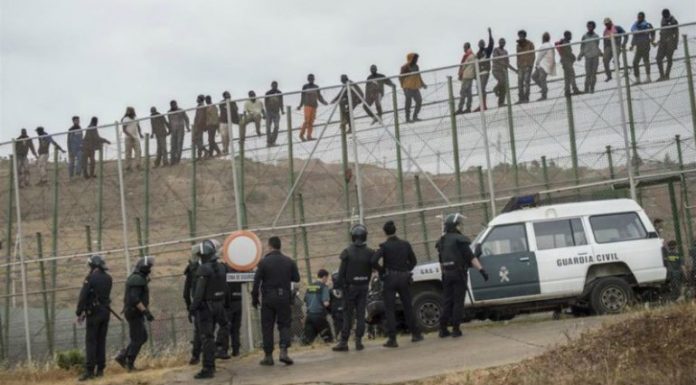 La Guàrdia Civil més vulnerable després de un nou assalt a la tanca de Ceuta