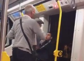 Intentan echar del tren a un hombre