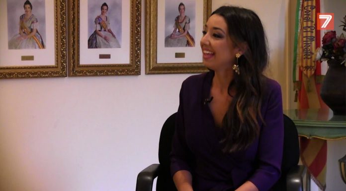 Laura Carballeda, una fallera de Albacete Marvà