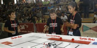 Imagen de la competición de Robots