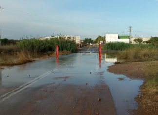 Imagen de carreteras cortadas