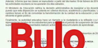 Los falsos avisos de suspensión de clases