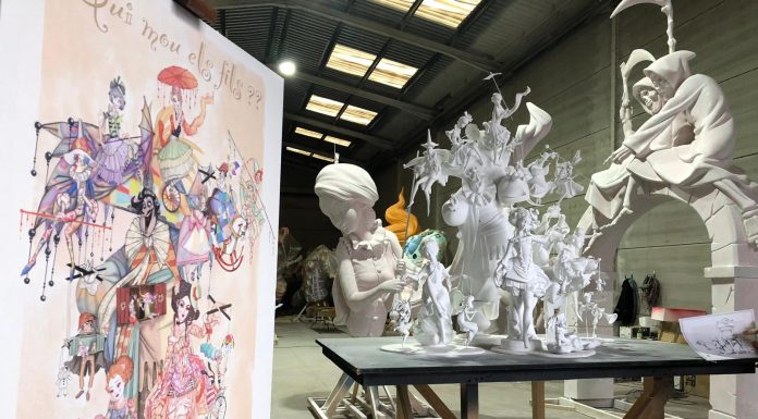 Així evoluciona el monument de la falla Plaça del Pilar 2019 falla el pilar