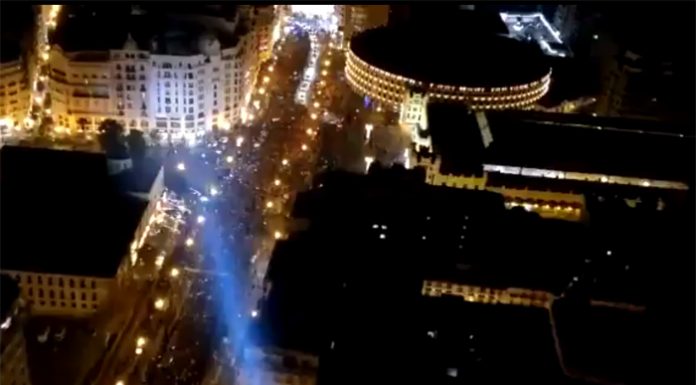 Impresionante vídeo de los 17.000 corredores de la San Silvestre desde el helicóptero San Silvestre