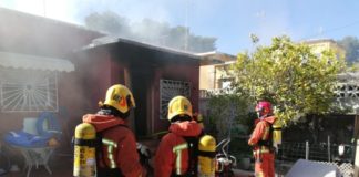 Un incendio en la Canyada