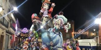Estos son los municipios que celebran las Fallas este fin de semana Monumento de la Fallas Placeta del Marqués en Turís de 2019