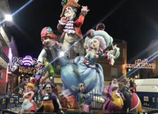 Monumento de la Fallas Placeta del Marqués en Turís de 2019