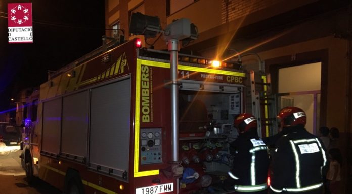 Un incendi obliga a desallotjar un hotel de Peníscola incendio