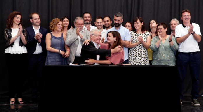 Ribó y Gómez firman un pacto «de cine» para València acuerdo