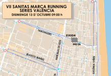 Recorregut i talls de trànsit de la Sanitas Marca Running Sèries de València