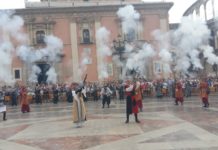 Suspendidos los primeros actos de Moros y Cristianos de València por la previsión meteorológica