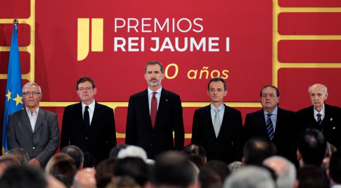 Felip VI presidirà el lliurament dels Premis Rei Jaume I