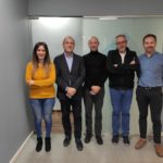 Equipo de La Graella junto con Toni Bernabé, Javier Solsona y Evarist Caselles