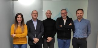 Equip de La Graella junt amb Toni Bernabé, Javier Solsona i Evarist Caselles