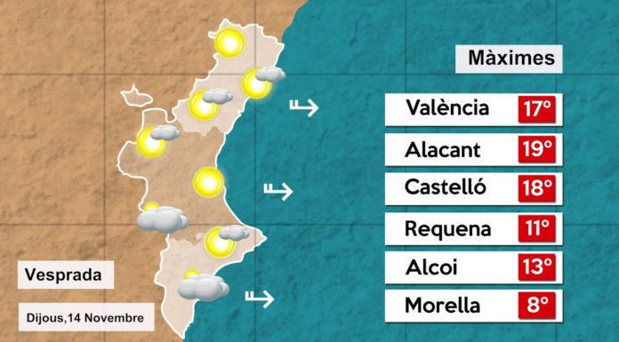 Neu a Castelló i baixada de les temperatures a València