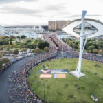 La Ciudad de las Artes durante el Maratón de Valencia 2019.