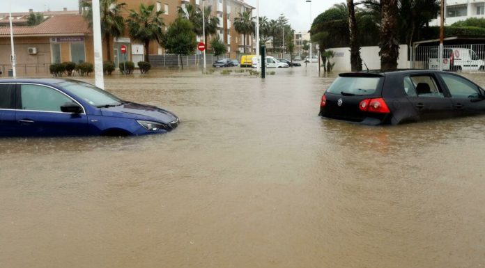 Les pluges torrencials inunden Xàbia Jávea