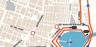 Cierre calles al tráfico por carrera en Valencia