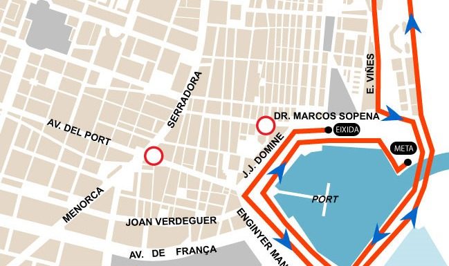 València tancarà al trànsit alguns dels seus carrers durant el diumenge Cierre calles al tráfico por carrera en Valencia