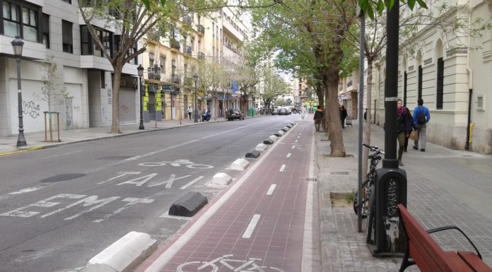 Huit carrers de València on podrien arribar nous carrils bici en 2020