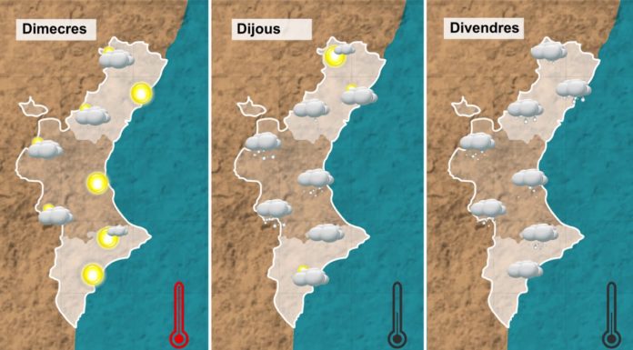 Pluja i temperatures sense canvis