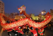 cabalgata del año nuevo chino en Valencia