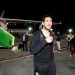 Dani Parejo a su llegada a Arabia Saudí.