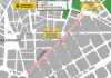 Un tramo de la calle Colón cambiará el sentido de circulación Plano del nuevo proyecto de circulación de la calle Colón