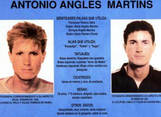 Ficha policial de Antonio Anglés.