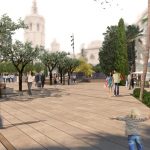 La finalización de las obras en la Plaza de la Reina se retrasa hasta finales de julio